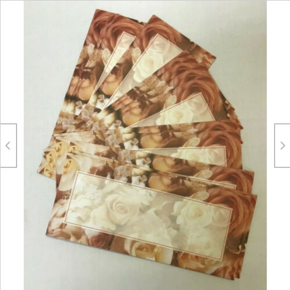 Rose Border Creative Papers Acid-Free Stationary CR Gibson 8.5x11 Paper Envelope - Picture 7 of 8